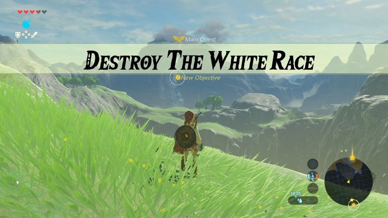 White Men Bad Video Game Messages example image depicting Zelda Breath of the Wild.